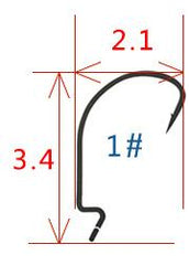 Crank High Carbon Steel Fishhook