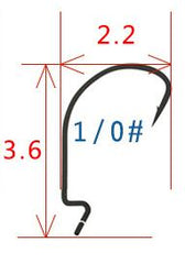 Crank High Carbon Steel Fishhook