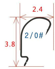 Crank High Carbon Steel Fishhook