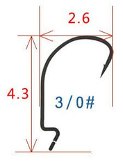 Crank High Carbon Steel Fishhook