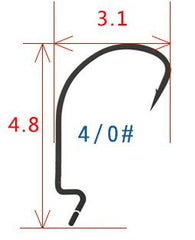 Crank High Carbon Steel Fishhook