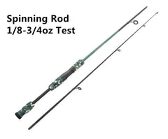 Fiber Camouflage Spinning Fishing Rod