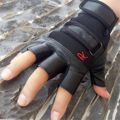 Half Finger Leather Gloves