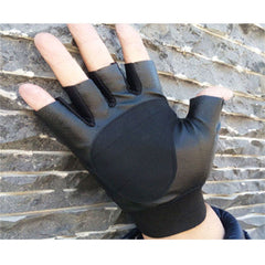 Half Finger Leather Gloves