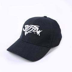 Fish Bones Embroidered Cap Fishing
